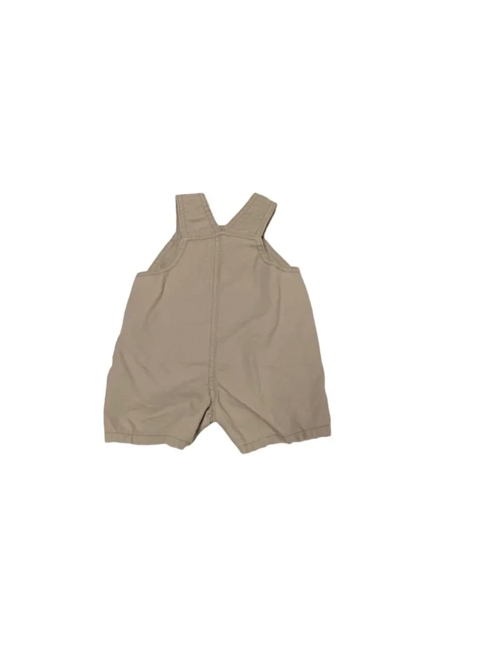Carters Baby  Boy Crab Embroidered Overalls Beige Size 3 Months Coastal Summer